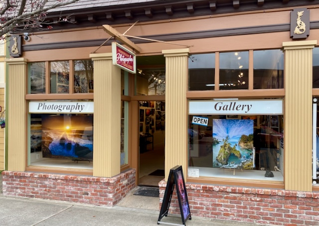 Gallery 1 - Photograph of the front of the store of the MENDOCINO COAST PHOTOGRAPHER GALLERY, FORT BRAGG, CA
