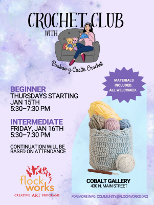 Crochet Club at Cobalt with Booboo & Cosita Crochet