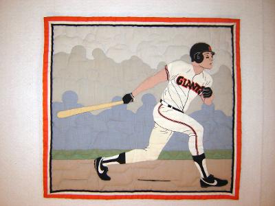 Gallery 5 - Baseball batter is shown in action with hand stitches