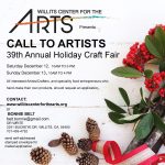 39th Annual Willits Center for the Arts Holiday Craft Fair - Call to Artists