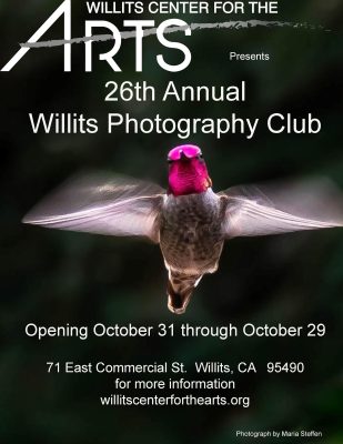 Willits Photography Club show at Willits Center for the Arts